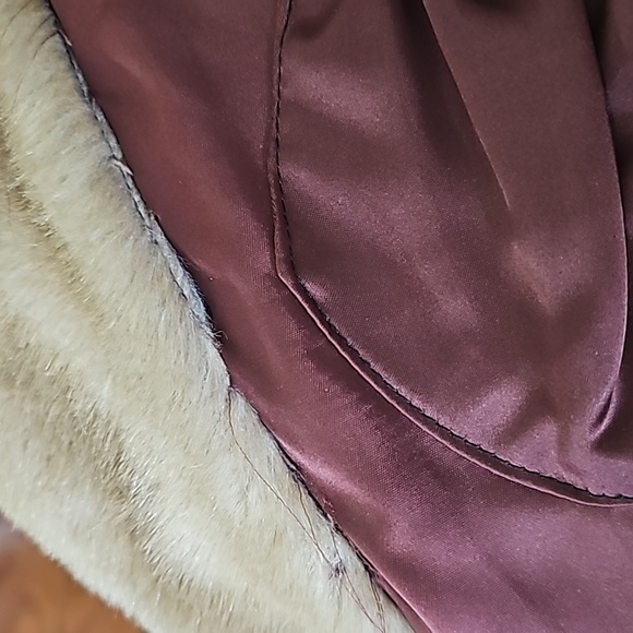 Tissavel Vtg Genuine French Simulation Faux Fur Mob Wife Style Sz M/L - Picture 10 of 13